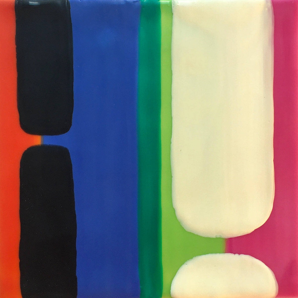 abstract encaustic painting colorful
